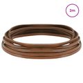 vidaXL Kožený remienok 1 Hnedá 200 x 0,4 cm Koža