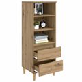 vidaXL Highboard Dub artisan 40 x 36 x 110 cm Kompozitné drevo