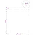 vidaXL Plachta s očkami Zelená 6 x 6 m 140 gsm PE