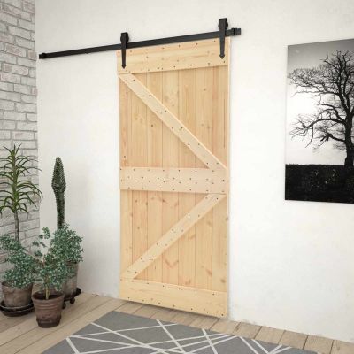 vidaXL Dvere NARVIK Prírodná 80 x 210 cm Masívne borovicové drevo