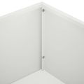 vidaXL Záhradný kvetináč 2 ks Biela 80 x 20 x 49 cm