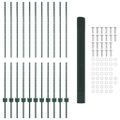 vidaXL Zvarené pletivo s podperami 25 x 1,4 m PVC potiahnutá oceľ