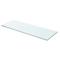 vidaXL Poličky 2 ks panel z priehľadného skla 70x25 cm