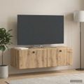 vidaXL Nástenná TV skrinka 98 x 41 x 30 cm Dub artisan