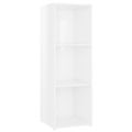vidaXL TV skrinky 4 ks vysokolesklé biele 107x35x37 cm drevotrieska