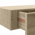 vidaXL Nástenná zásuvková polica dubová 40x23,5x10 cm MDF
