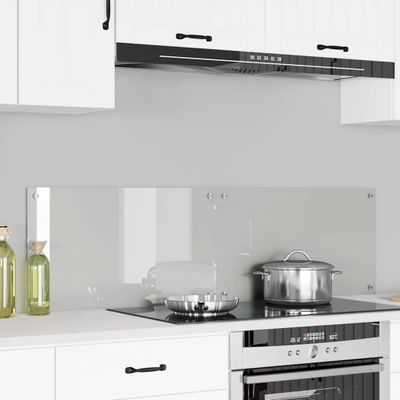 vidaXL Kuchynský obklad 2 pcs Priehľadná 70 x 40 cm tvrdené sklo