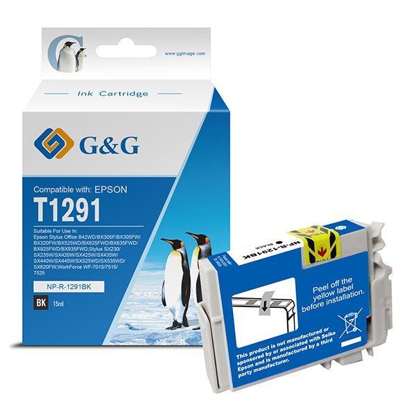 alt. kazeta G&G pre EPSON T1291 Stylus SX230 / Stylus SX235W / Stylus SX420W / Stylus SX425W / Stylus SX430W (15ml)