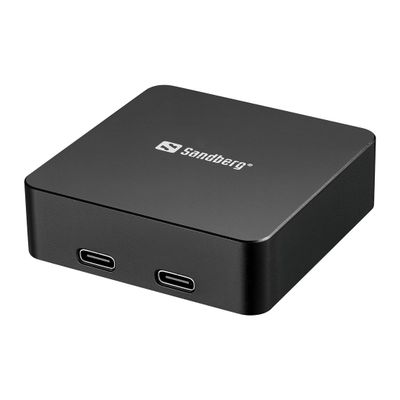 Sandberg 3in1 Magnet Powerbank 5000 mAh, magnetická powerbanka s bezdrôtovým nabíjaním, čierna