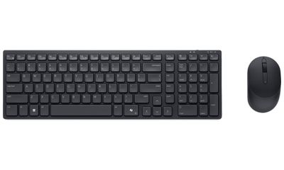 DELL KM555/ Anglická/ UK/ bezdrátová tichá klávesnice + myš/ USB/ černá Set klávesnice a myši, bezdrátový, UK, anglické rozložení, Bluetooth, USB, cerný