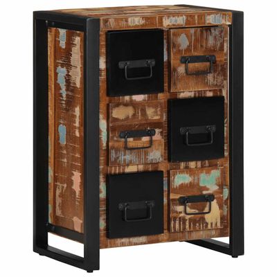 VidaXL Príborník 50x35x70 cm Rekultivované masívne drevo