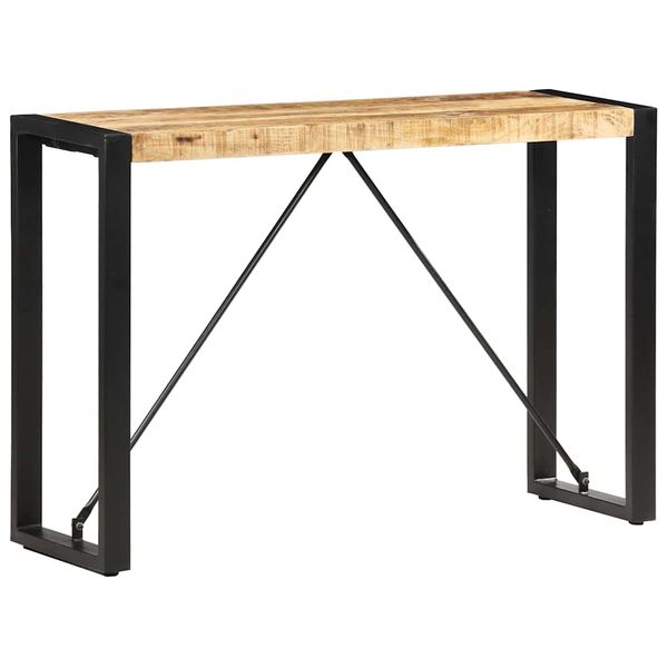 vidaXL Konzolový stolík 110x35x76 cm mangovníkový masív
