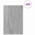 vidaXL Dekoračné panely 50 ks Sivý Sonoma 40 x 60 x 0,27 cm