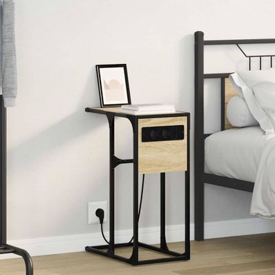 vidaXL Nočný stolík Sonoma dub 41,5 x 26 x 60,5 cm Kompozitné drevo
