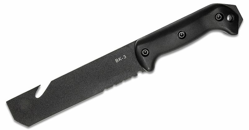 KA-BAR KB-BK3 BECKER TAC TOOL bojový nôž 17,5 cm, celočierna, Zytel, puzdro