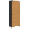 vidaXL Sada skríň 2 ks 66 x 34,5 x 90 cm Kompozitné drevo Čierna