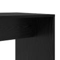 vidaXL Stôl s poličkou Čierny dub 138,5 x 55 x 143 cm Kompozitné drevo