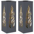 vidaXL Solárne LED svetlo na chodník 2 ks Teplá biela 18 x 18 x 50 cm