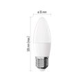 LED žiarovka Basic sviečka / E27 / 5,5 W (40 W) / 470 lm / teplá biela