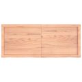 vidaXL Kúpeľňová doska bledohnedá 120x50x(2-4) cm ošetrený masív
