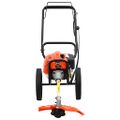 vidaXL Krovinorez s kolesami oranžový 52 cm3 1,45 kW