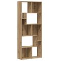 vidaXL Knižnica Artisan Dub 67x24x161 cm Inžinierske drevo
