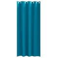 vidaXL Záclony na zatemnenie s krúžkami 2 ks Tyrkysová 245 x 140 cm