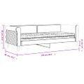 vidaXL Denná posteľ s matracom ružová 80x200 cm zamat