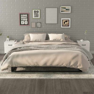 vidaXL Nočné stolíky 2 ks biele 40x35x47,5 cm