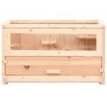 vidaXL Klietka pre škrečka 60x30x35 cm jedľové masívne drevo