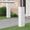 vidaXL Solárne LED svetlo na chodník 2 ks Teplá biela 18 x 18 x 80 cm