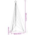 vidaXL LED vianočný stromček 615 LED studená biela 404,5 cm