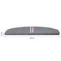 vidaXL Samolepiace schodové rohože 15 ks 80 x 24,5 x 3,5 cm Svetlosivá
