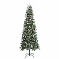 vidaXL Umelý vianočný stromček Zelená 240 cm PVC, plast a oceľ