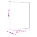 vidaXL Nástenné zrkadlo 50x80 cm sklo obdĺžnik