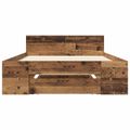 vidaXL Rám postele so skladom Staré drevo 80 x 200 cm Kompozitné drevo