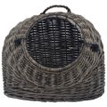 vidaXL Prepravka pre mačku sivá 50x42x40 cm prírodná vŕba