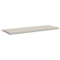 vidaXL Vankúš na lavičku SOEST 100% polyester Biela 140 x 50 x 5 cm