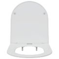 vidaXL WC sedadlo Biela 47 x 36 x 3,4 cm Duroplast