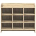 vidaXL Skriňa na topánky Dub sonoma 85 x 39,5 x 70 cm Kompozitné drevo