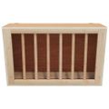 vidaXL Kŕmidlo na seno pre králiky 37x18,5x23 cm jedľový masív