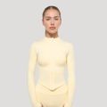Dámsky športový top LUMA Butter Yellow - GymBeam, veľkosť XS