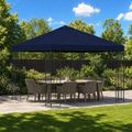 vidaXL Altánok 3 x 3 m Modrá Polyester a oceľ 190 gsm
