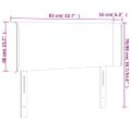 VidaXL Čelo postele hnedé 83x16x78/88 cm umelá koža