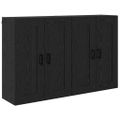 vidaXL Závesná skrinka 2 ks Čierny dub 69,5 x 34 x 90 cm