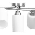 vidaXL Stropná lampa s keramickými tienidlami na 5 žiaroviek E14 biely kužeľ