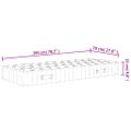 vidaXL Taštičkový pružinový matrac stredne tvrdý 70x200 cm