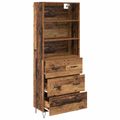 vidaXL Highboard 2 ks Staré drevo 69,5 x 34 x 180 cm
