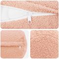 vidaXL Poťah na podložku 2 pcs HEERLEN Ružová Ø 15 x 40 cm Bouclé