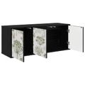 vidaXL Nástenný TV kabinet GOTHA 102 x 33 x 40 cm Čierny dub